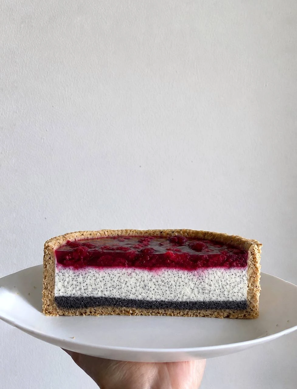 Rez cheesecaku mak – višňa