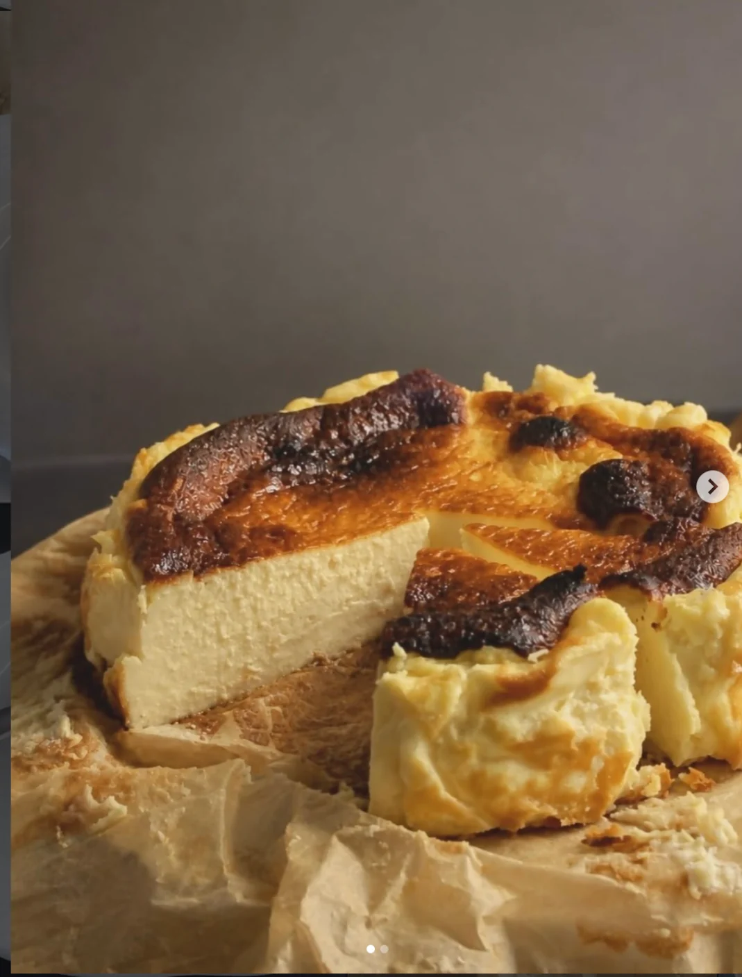 San Sebastián cheesecake